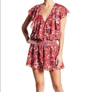 Parker Floral Red Women's dress